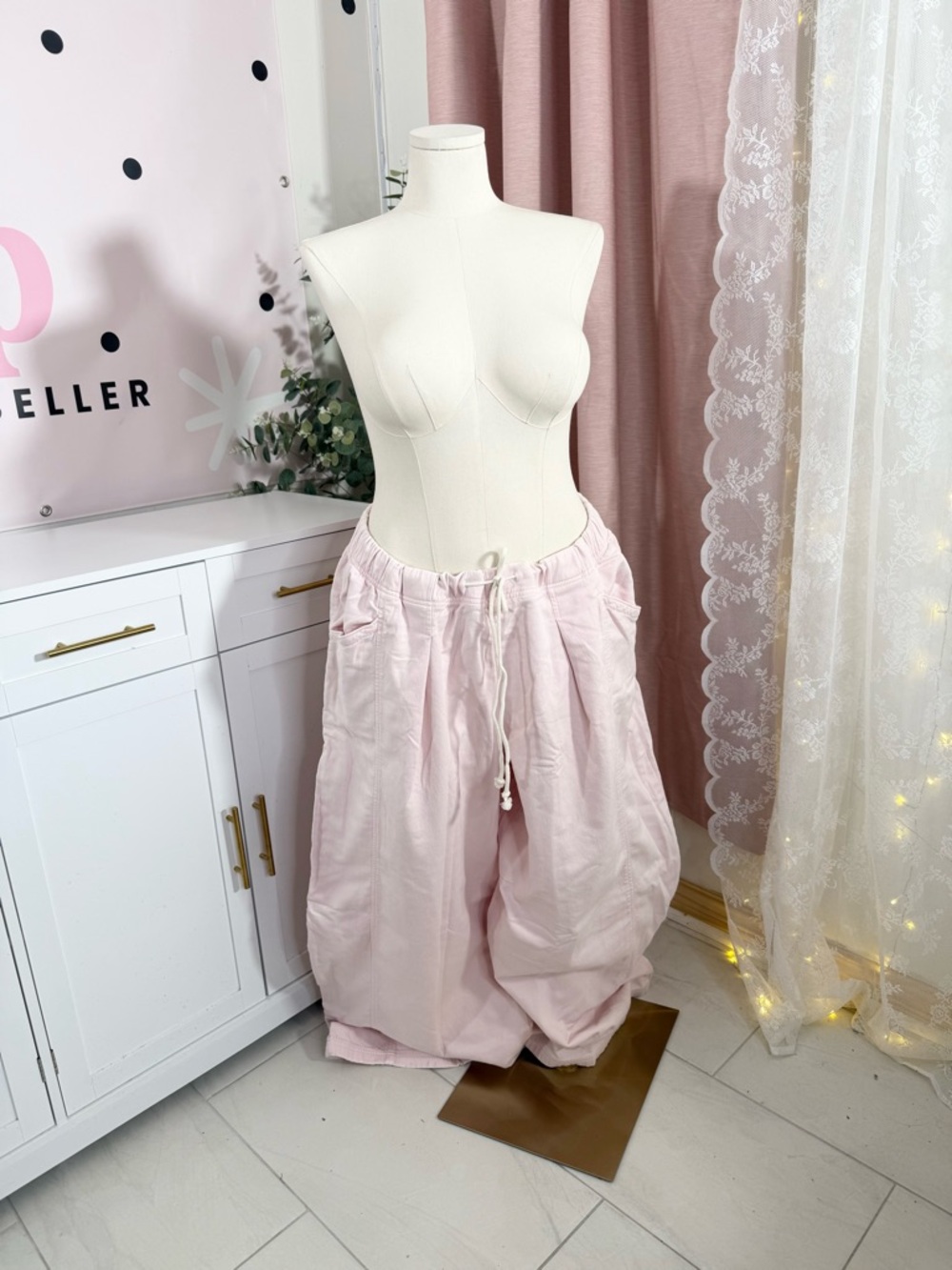 Aerie Light Pink Daydream  Wide-Leg Pants BIN#12